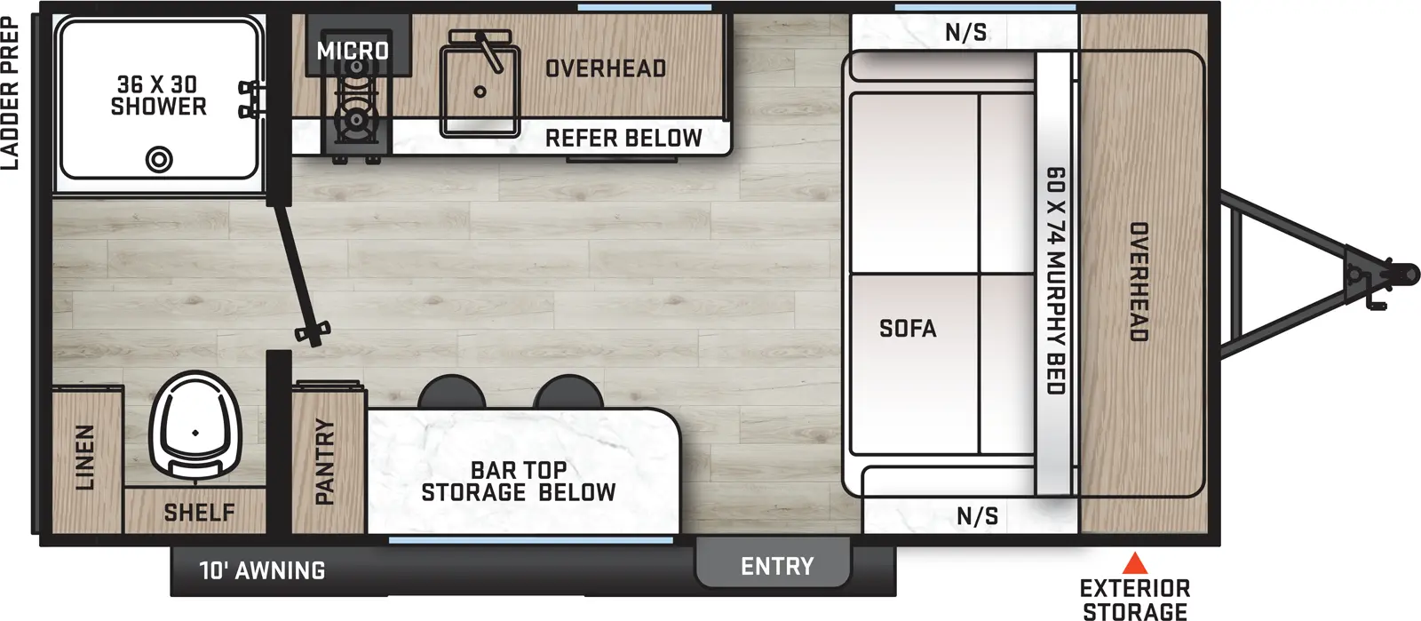 Catalina Summit Series 7 154RBX Floorplan